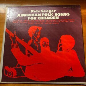 Pete Seeger American Folk Songs For Children Vinyl 1968 Stereo